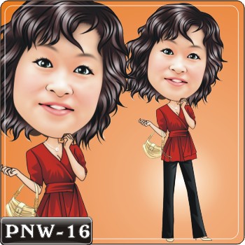 女生人像Q版漫畫PNW-16